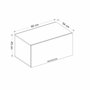 Hanah Home Armario de pared Kale 90 - Blanco